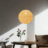 Maxbell Rattan Ball Lantern Pendant Lamp Chandelier Hanging Light for Farmhouse 30cm