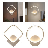 Maxbell Wall Sconce Lighting Fixture White for Bedside Living Room Bedroom Round