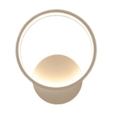 Maxbell Wall Sconce Lighting Fixture White for Bedside Living Room Bedroom Round