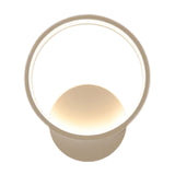 Maxbell Wall Sconce Lighting Fixture White for Bedside Living Room Bedroom Round