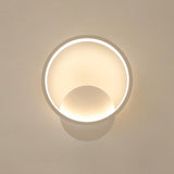 Maxbell Wall Sconce Lighting Fixture White for Bedside Living Room Bedroom Round
