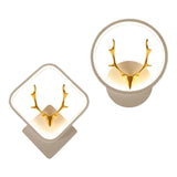 Maxbell Wall Lamp Dimmable Decor LED with Switch Modern Color Warm 20x23cm