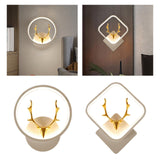 Maxbell Wall Lamp Dimmable Decor LED with Switch Modern Color Warm 20x23cm