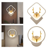 Maxbell Wall Lamp Dimmable Decor LED with Switch Modern Color Warm 20x23cm