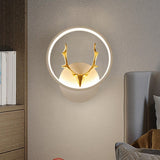 Maxbell Wall Lamp Dimmable Decor LED with Switch Modern Color Warm 20x23cm