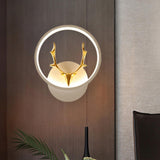 Maxbell Wall Lamp Dimmable Decor LED with Switch Modern Color Warm 20x23cm
