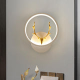 Maxbell Wall Lamp Dimmable Decor LED with Switch Modern Color Warm 20x23cm