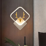 Maxbell Wall Lamp Dimmable Decor LED with Switch Modern Color Warm 24.5x29cm