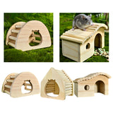 Maxbell Hamster House Hideout Playground Furniture for Gerbil Ferret 13cmx11cmx9cm