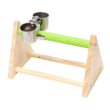 Maxbell Parrot Playstand W/ Food Cup Exercise Activity centers for Macaw Finch Budgie