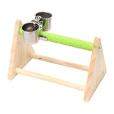 Maxbell Parrot Playstand W/ Food Cup Exercise Activity centers for Macaw Finch Budgie