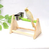 Maxbell Parrot Playstand W/ Food Cup Exercise Activity centers for Macaw Finch Budgie