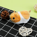 Maxbell Plush Toys Realistic Interactive Electric Cat Toy for Pets Kittens Gift Yellow Hamster