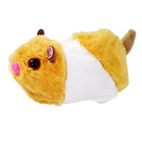 Maxbell Plush Toys Realistic Interactive Electric Cat Toy for Pets Kittens Gift Yellow Hamster