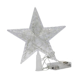 Maxbell Christmas Tree Top Star Ornament with Light Treetop for Party Cafe Bar 21cm