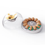 Maxbell Mini Egg Incubator Manual Egg Turner Clear Cover for Duck Birds