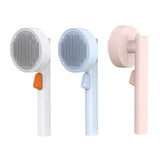 Maxbell Self Cleaning Slicker Brush Tangled Hairs Shed Hair Brush for Bathing White