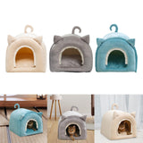 Maxbell Cave Bed Hut Small Dog Bed Kitten Bed Cat Houses Comfortable Soft Beige