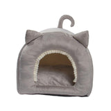 Maxbell Cave Bed Hut Small Dog Bed Kitten Bed Cat Houses Comfortable Soft Gray