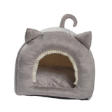 Maxbell Cave Bed Hut Small Dog Bed Kitten Bed Cat Houses Comfortable Soft Gray