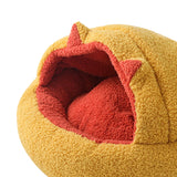 Maxbell Semi Enclosed Cat Bed Cave Cozy Comfortable Warm Nest Cat House Fleece