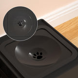 Maxbell Kitten Food Bowl Feeding Dish for Large Medium Small Dogs Home Outdoor Use Feeder Bowl black