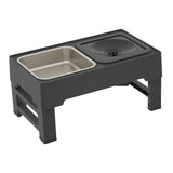 Maxbell Kitten Food Bowl Feeding Dish for Large Medium Small Dogs Home Outdoor Use Feeder Bowl black