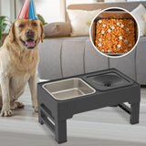 Maxbell Kitten Food Bowl Feeding Dish for Large Medium Small Dogs Home Outdoor Use Feeder Bowl black