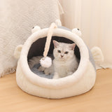 Maxbell Dog House Kennel Crates Winter Warm Dog Bed Accessories Indoor Cats Bed Nest M