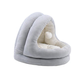 Maxbell Cat Bed Nest with Ball Cushion Soft for Kitten Small Medium Dog Small Cats