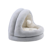 Maxbell Cat Bed Nest with Ball Cushion Soft for Kitten Small Medium Dog Small Cats