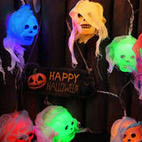 Maxbell Halloween String Lights Skull with for Party Supplies Halloween Yard