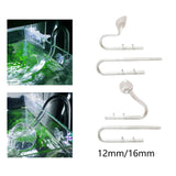 Maxbell Clear Fish Tank Filter Inflow Outflow Filter Water Tank Skimmer Surface 12mm A