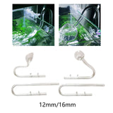 Maxbell Clear Fish Tank Filter Inflow Outflow Filter Water Tank Skimmer Surface 12mm A