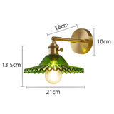 Maxbell Modern Wall Mounted Lamp Wall Sconce Fixture for Home Study Bedroom Green