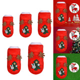 Maxbell Pet Christmas Clothes Winter Warm Flannel Hoodie Apparel for Pug Party 30cmx20cm