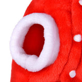 Maxbell Pet Christmas Clothes Winter Warm Flannel Hoodie Apparel for Pug Party 40cmx30cm