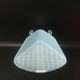 Maxbell Rabbit Litter Box with Grid Potty Trainer for Rabbit Bedding Supplies Cage Blue