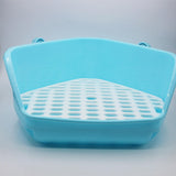 Maxbell Rabbit Litter Box Durable Portable Bunny Potty Trainer for Blue