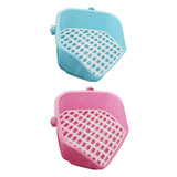 Maxbell Rabbit Litter Box Durable Portable Bunny Potty Trainer for Blue