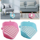 Maxbell Rabbit Litter Box Durable Portable Bunny Potty Trainer for Blue