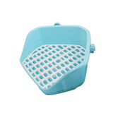 Maxbell Rabbit Litter Box Durable Portable Bunny Potty Trainer for Blue
