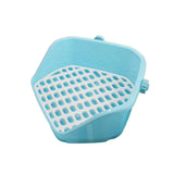 Maxbell Rabbit Litter Box Durable Portable Bunny Potty Trainer for Blue
