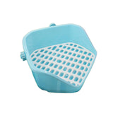Maxbell Rabbit Litter Box Durable Portable Bunny Potty Trainer for Blue