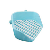 Maxbell Rabbit Litter Box Durable Portable Bunny Potty Trainer for Blue