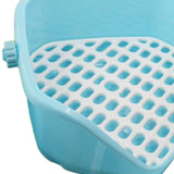 Maxbell Rabbit Litter Box Durable Portable Bunny Potty Trainer for Blue
