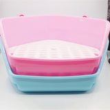 Maxbell Rabbit Litter Box Durable Portable Bunny Potty Trainer for Blue
