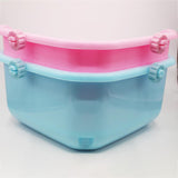 Maxbell Rabbit Litter Box Durable Portable Bunny Potty Trainer for Blue