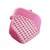 Maxbell Rabbit Litter Box Durable Portable Bunny Potty Trainer for Pink