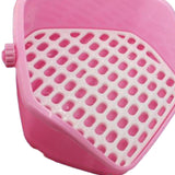 Maxbell Rabbit Litter Box Durable Portable Bunny Potty Trainer for Pink